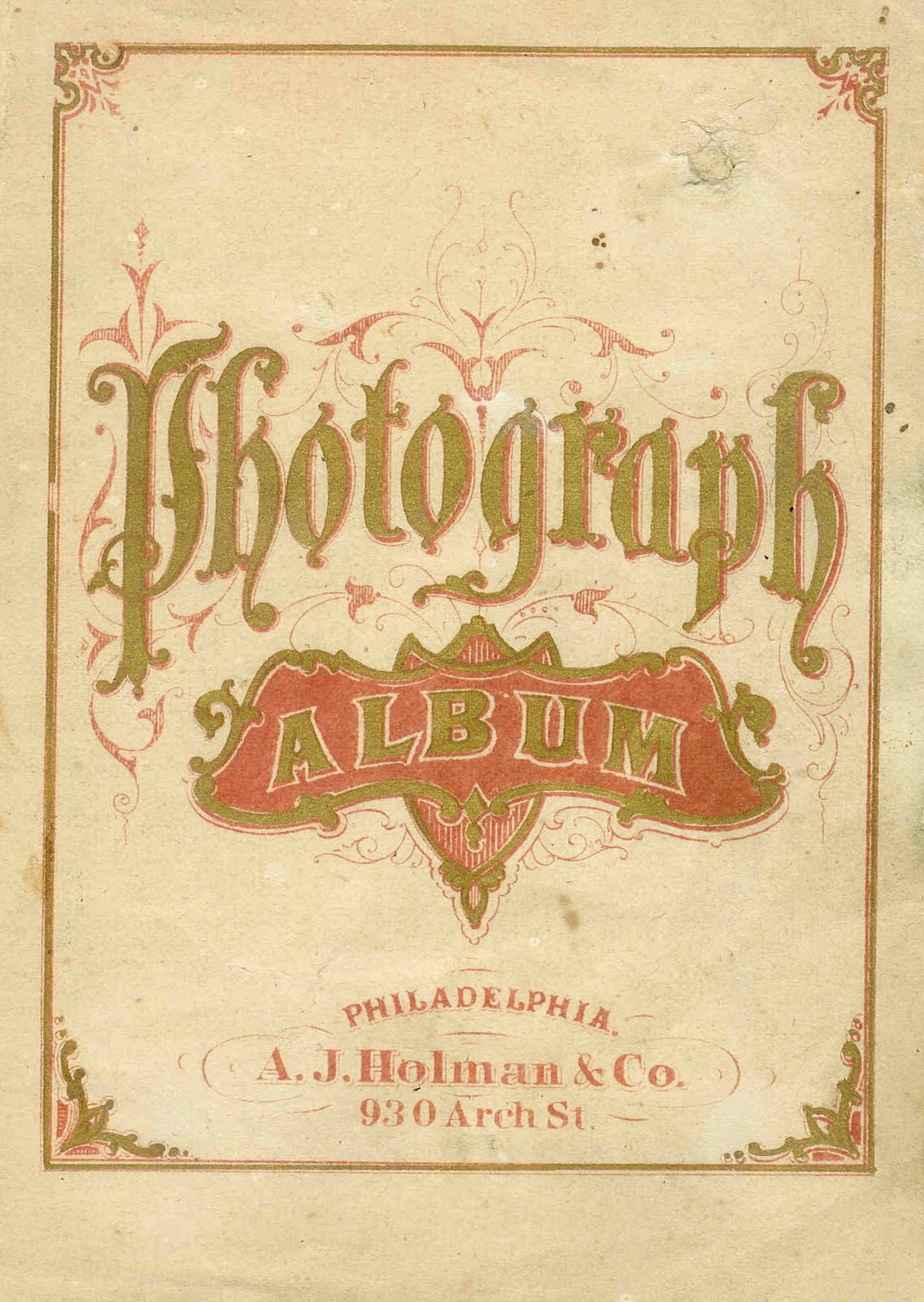 clip art of an antique Photograph Album